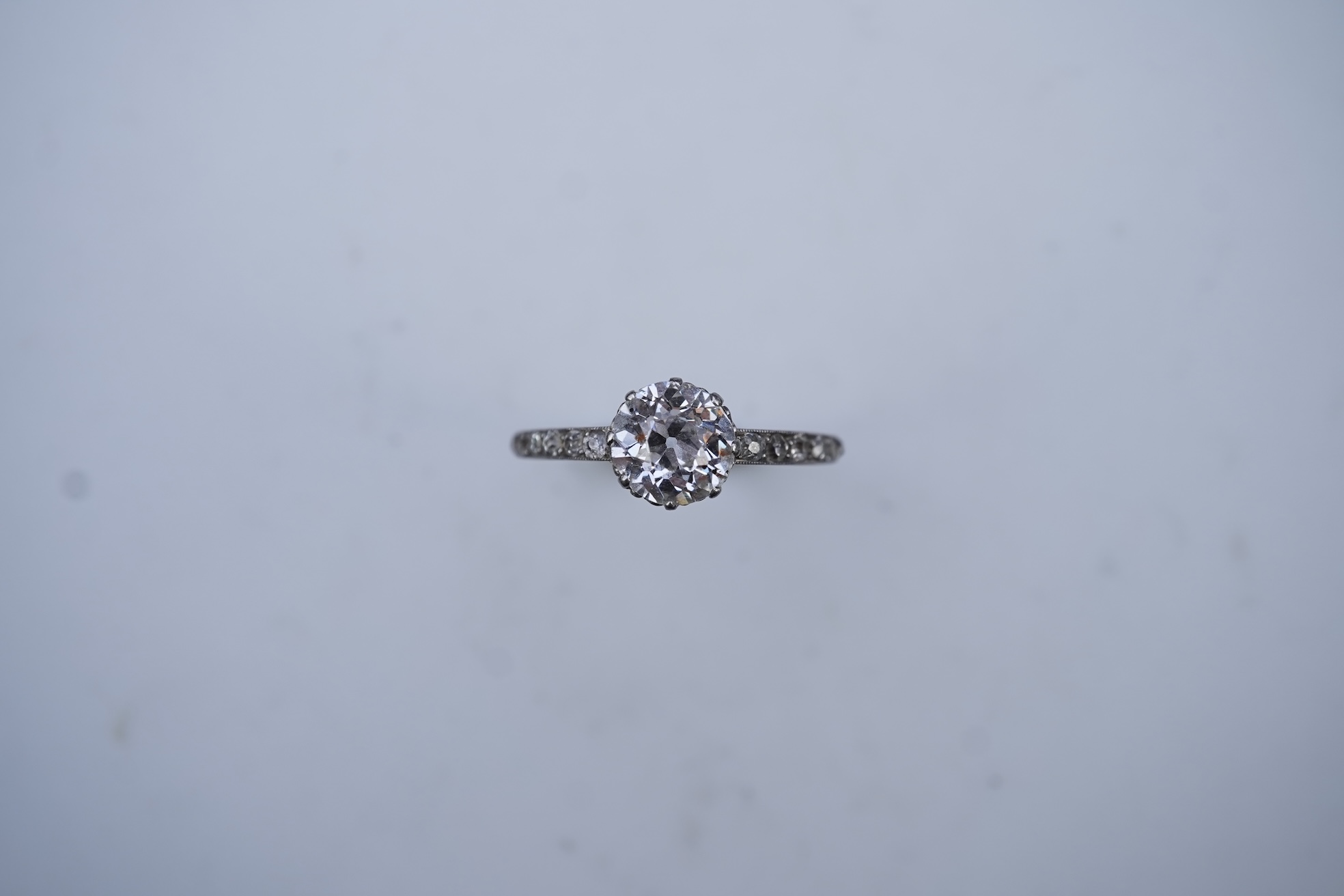 An attractive diamond engagement ring, early 20th century